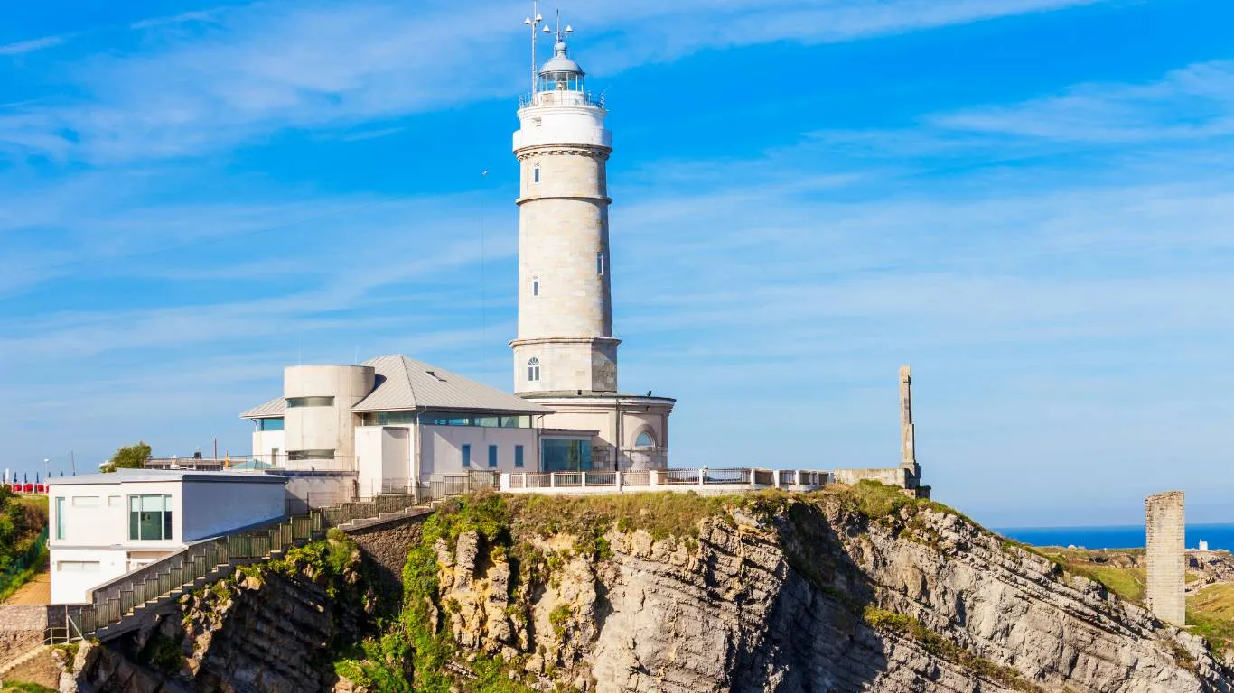 Faro en un acantilado