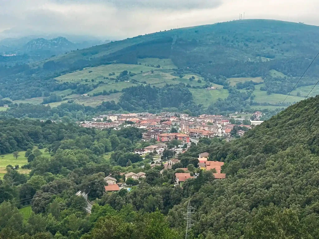 Vista aérea de Ramales de la Victoria