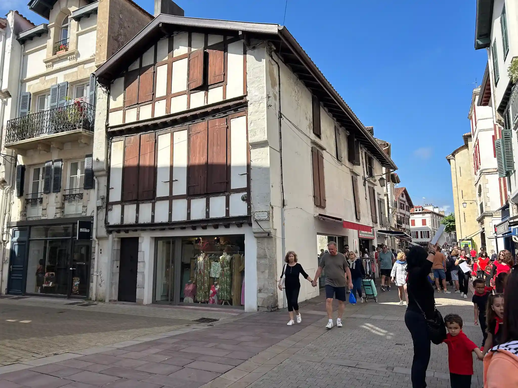 Rue Gambetta en San Juan de Luz