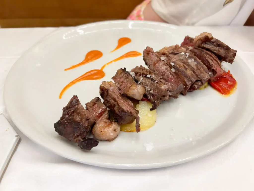 Plato de carne sin gluten en Emociones en Boca Logroño