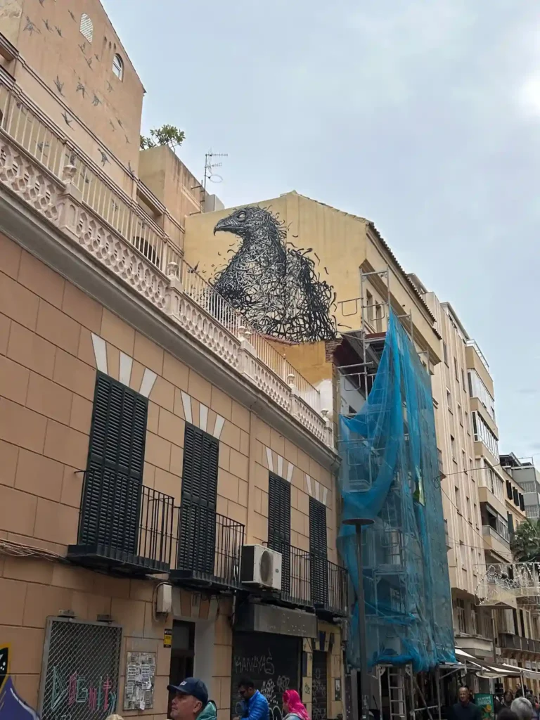 Graffiti en el Barrio del Soho en Málaga