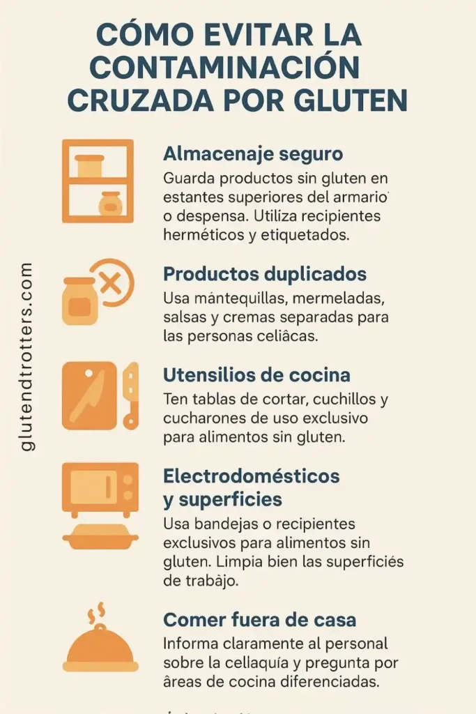 Infografía Contaminación Cruzada por Gluten