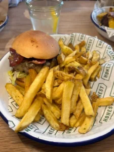Hamburguesa sin gluten en Honest Burgers Soho Londres sin gluten