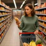 Mujer comprando en un supermercado