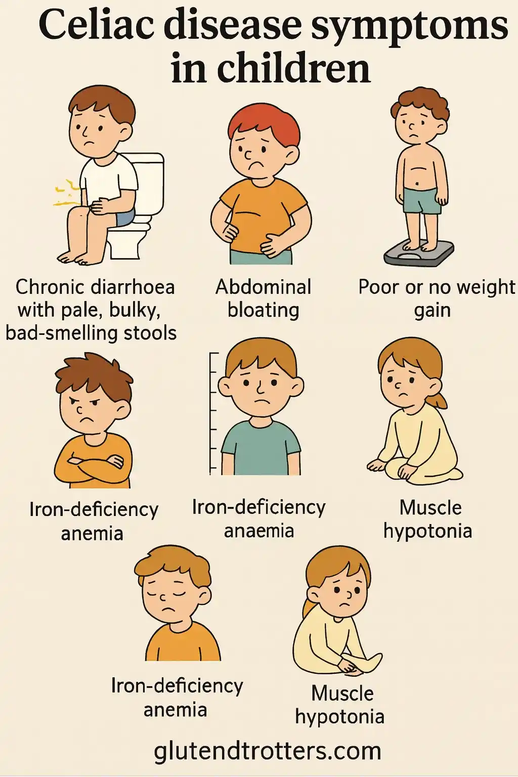Infography: Celiac disease symptoms in children

Image: glutendtrotters.com