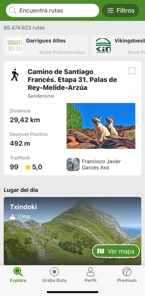 Wikiloc app