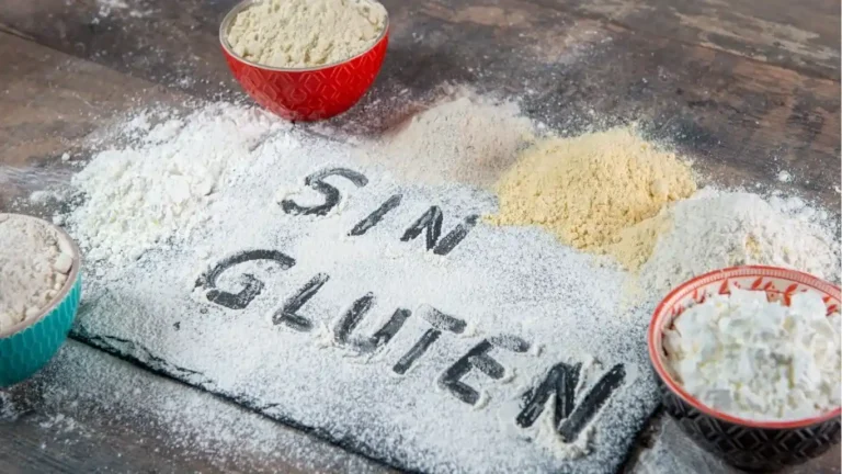 escrito sin gluten en harina