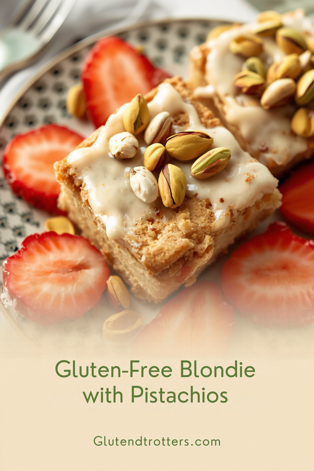 Easy Gluten-Free Blondie Recipe: Healthy with a Pistachio Twist
