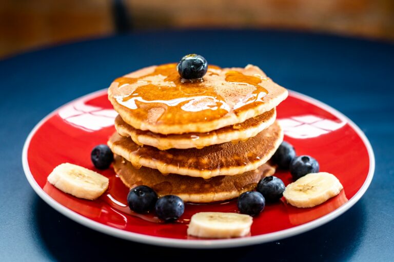 tortitas con arándanos